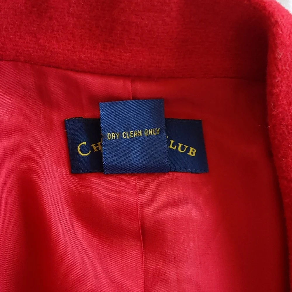 Charter Club Red Blazer, Size 10. - Picture 6 of 6